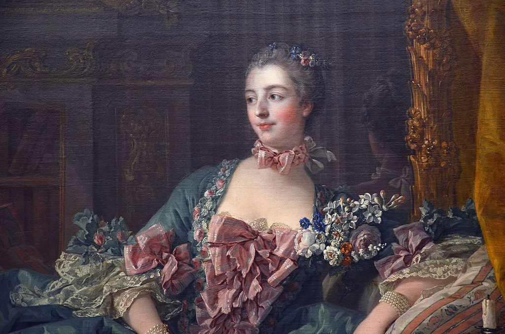 Uma pintura da Madame de Pompadour